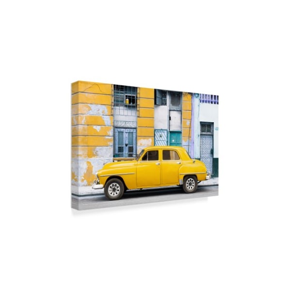 Philippe Hugonnard 'Yellow Classic American Car 1' Canvas Art,30x47